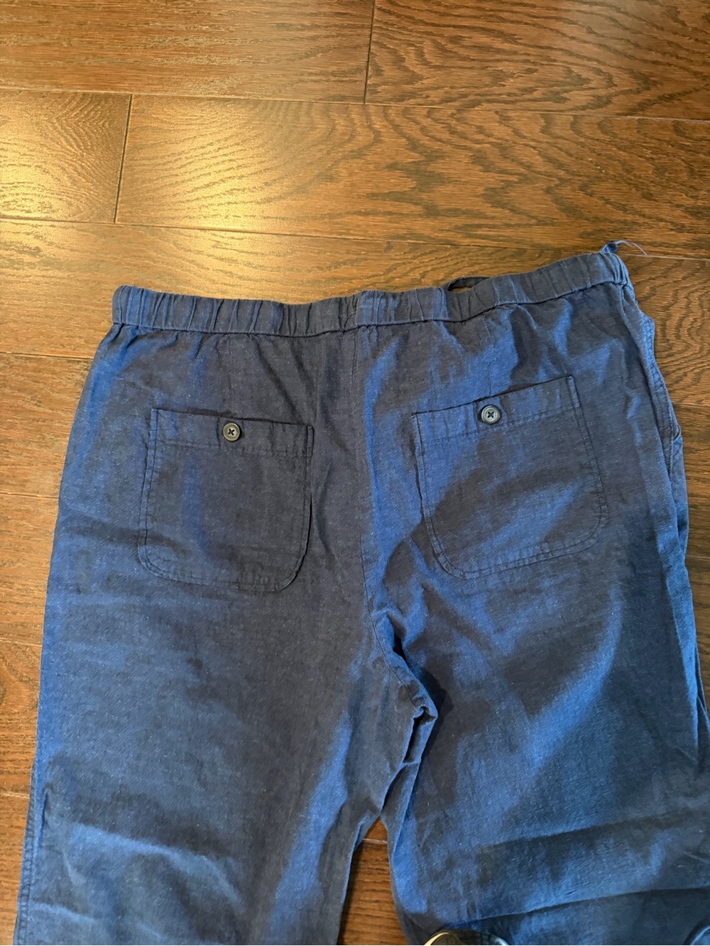 Liz Claiborne Women’s Navy Linen Pants, Size L - Picture 6 of 6